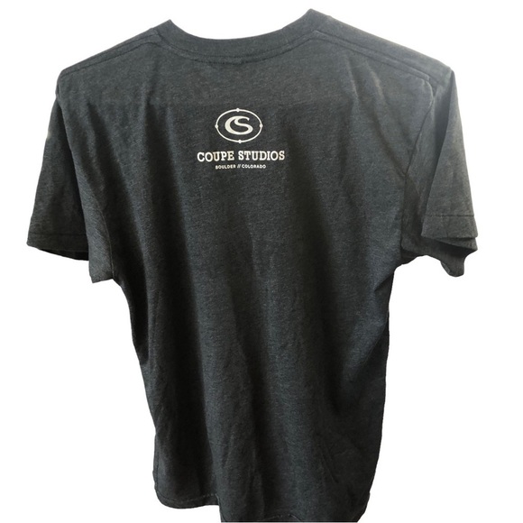 NEW Custom Ink Tee Women S Charcoal with Graphics Musical Instruments - Picture 3 of 9